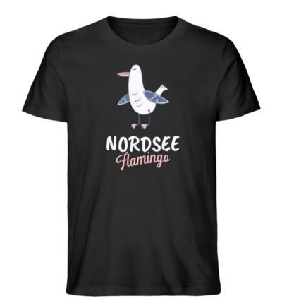 Nordsee Flamingo - Herren Premium Organic Shirt-16