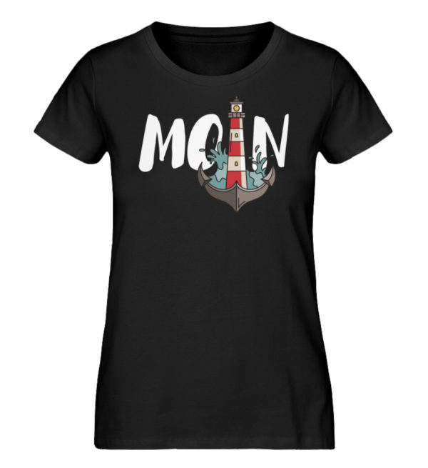 Moin Anker Leuchtturm - Damen Premium Organic Shirt-16