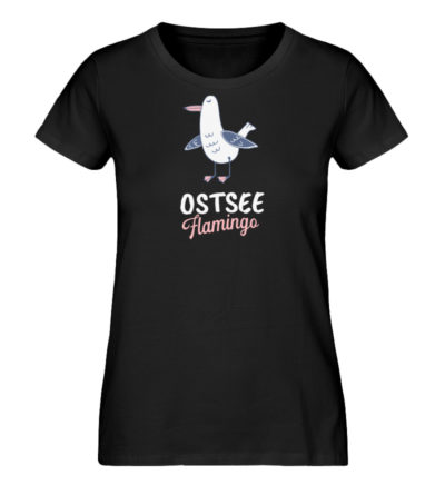 Ostsee Flamingo - Damen Premium Organic Shirt-16