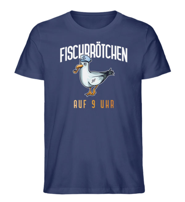 Fischbrötchen auf 9 Uhr - Herren Premium Organic Shirt-6057