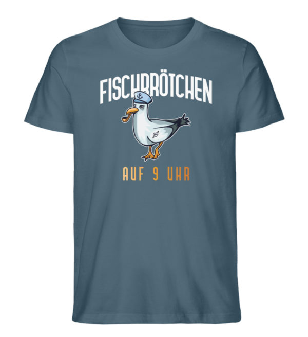 Fischbrötchen auf 9 Uhr - Herren Premium Organic Shirt-6880