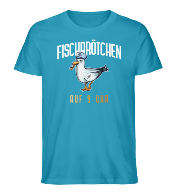Fischbrötchen auf 9 Uhr - Herren Premium Organic Shirt-6877