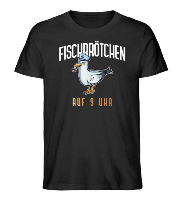 Fischbrötchen auf 9 Uhr - Herren Premium Organic Shirt-16