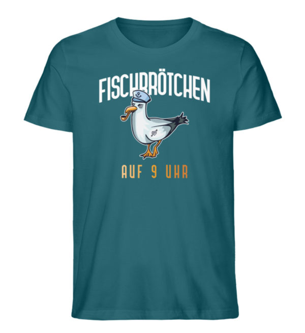 Fischbrötchen auf 9 Uhr - Herren Premium Organic Shirt-6878