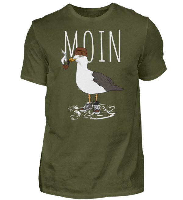 Moin Möwe helles Design - Herren Shirt-1109