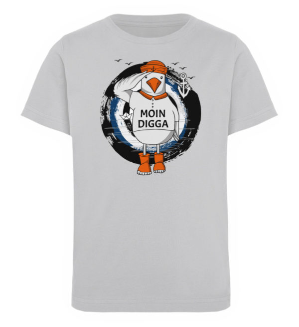 Moin Digga Möwe helles Shirt - Kinder Organic T-Shirt-17