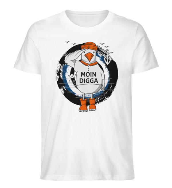 Moin Digga Möwe - Herren Premium Organic Shirt-3