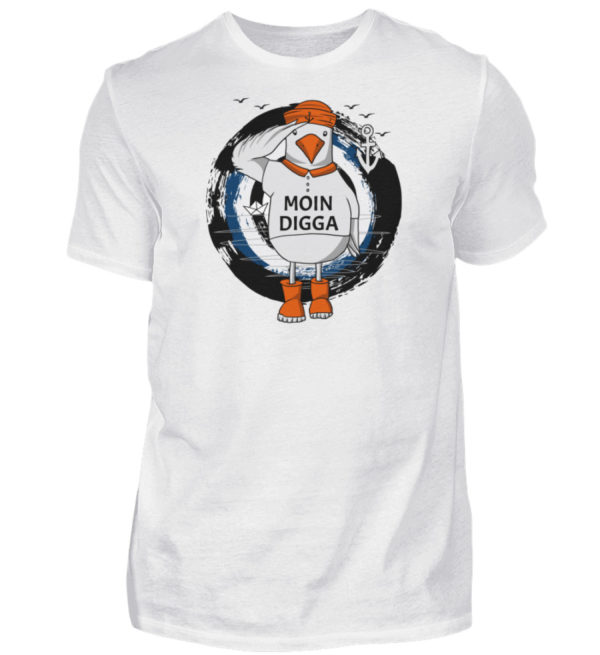 Moin Digga Möwe - Herren Shirt-3